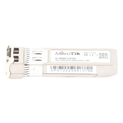 Transceptor SFP+ / 10G / LC Dúplex / Fibra Multimodo / 300 m (984 pies) / 850 nm