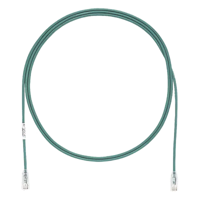 Cable de Parcheo UTP Cat6 / 28AWG Diámetro Reducido / 3.05 m (10 ft) / Verde / CM/LSZH