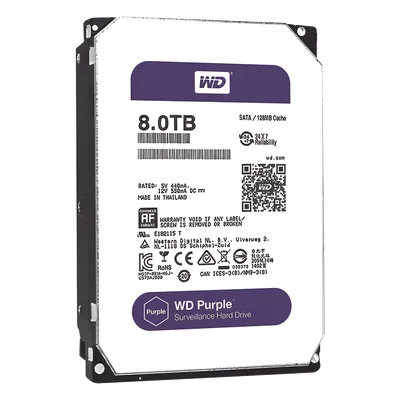 Disco duro WD de 8TB / 7200RPM / Optimizado para Videovigilancia