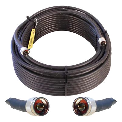 Jumper Coaxial de Baja Pérdida / 30.48 m (100 pies) / 50 Ohms / Blindaje >90 dB / N Macho a N Macho