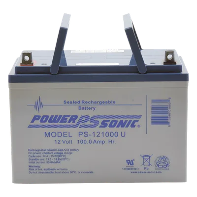 Batería de Respaldo AGM/VRLA / 12V 100Ah / Terminales U / Vida Útil 10-12 Años / Caja ABS Resistente