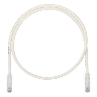 Cable de Parcheo UTP, Cat6A, 24 AWG, CM, Color Blanco, 2.74 Metros (9 Pies)