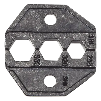 Matriz Ponchadora / Conectores F / RG59 y RG6 / Engarce Hexagonal Triple / 0.255'' × 0.320'' × 0.350'' / 64 g