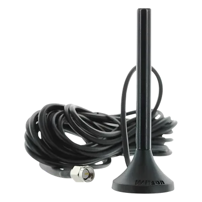 Antena Omnidireccional Magnética / Banda Dual 700-960 MHz y 1710-2270 MHz / Ganancia 3.1 dB / Cable RG174 3.81 m (12.5 ft) / Conector SMA Macho