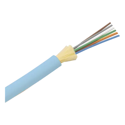 Cable de Fibra Óptica / 24 Hilos / Multimodo OM4 50/125 / Tight Buffer 900µm / LSZH / OFNP / 2 pies Marcas