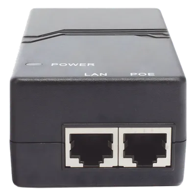 Inyector PoE / 802.3af 15W / 2 Puertos Gigabit / Entrada 100-240V AC / Detección Inteligente PD