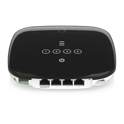 UFiber WiFi 6 GPON CPE con WiFi 802.11ax + 4 puertos GbE LAN y 1 puerto GPON WAN