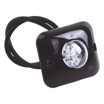 Kit de Luces LED Ocultas / 2 Lámparas 12 LED / Rojo-Claro / 10-24 VCC / 12 Patrones / 3.2 x 1.8 cm