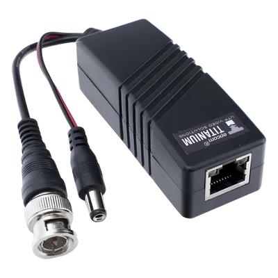 (TRANSCEPTOR) TRANSMISOR ACTIVO para Kits KITTT4PVTURBOX, KITTT8PVTURBOX, KITTT16PVTURBOX y KIT-TT16PVTURBOX-RX / Regula el voltaje de 36 Vcc a 12Vcc / HD-TVI/CVI/AHD/CVBS / Se instala del lado de la