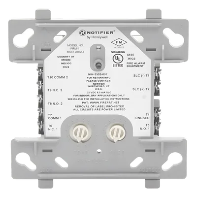 Módulo de Relevador Direccionable / 2 Contactos Secos Form-C / Protocolo FlashScan / Direccionamiento 01-159 / Alimentado por Lazo SLC