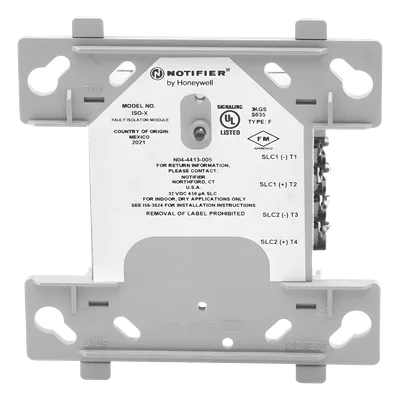 Módulo Aislante de Fallas / Lazo SLC Direccionable / Cortocircuito Cable a Cable / Alimentación por Lazo / Caja 4" (10.16 cm)