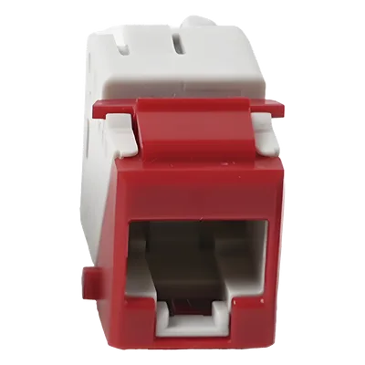 Jack Keystone Cat5e UTP / Terminación 110 / Color Rojo / -10 a 60°C / UL 94 V-0