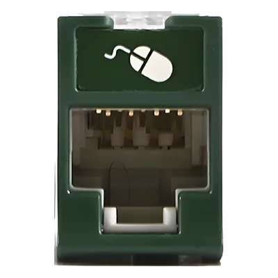 Jack RJ45 / Categoría 6 / UTP / Montaje Híbrido Plano o Angulado / Terminación 110 / Rango -10 a 60 °C