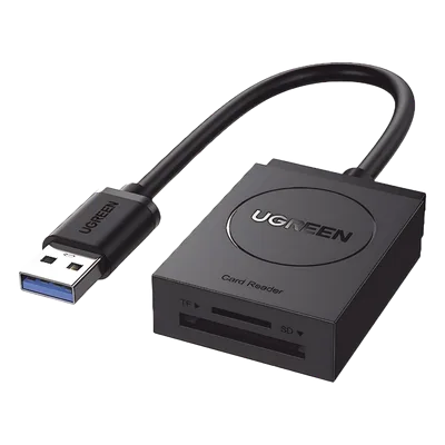 Lector de Tarjetas USB-A 3.0 / Dual Slot SD y MicroSD / 5 Gbps / Hasta 2 TB / Cable 15 cm (5.9 in)
