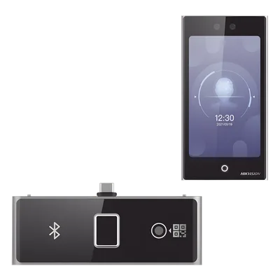 Terminal de Control de Acceso Facial / Pantalla Táctil 7" / Wi-Fi / Huella, QR y Bluetooth / 10,000 Rostros / IP65 / Exterior