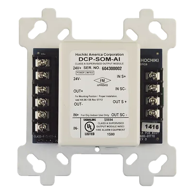 Módulo de Control Direccionable de Salida Supervisada / Clase A y B / 2 A a 30 VDC / Aislador de Cortocircuito Integrado