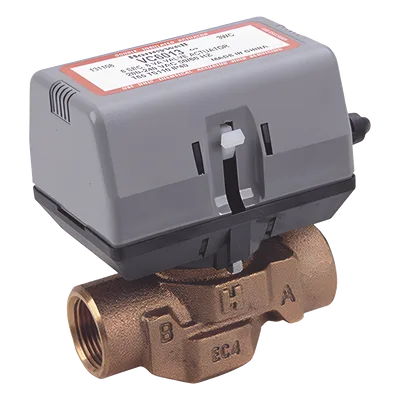 Válvula Motorizada de 2 Vías / Actuador Integrado / Conexión BSPT 3/4" / Control On/Off / 100-130 VCA / Flujo Bidireccional
