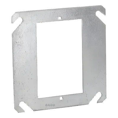 Sobretapa Plana / 4 in x 4 in / Acero Galvanizado / UL Listed / Resistente al Fuego