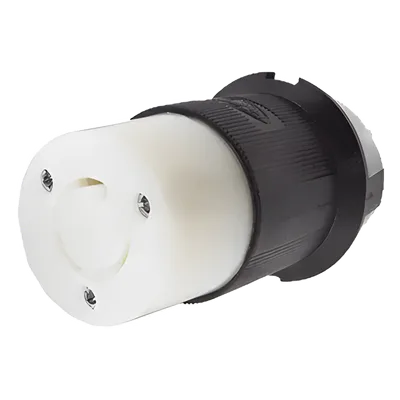 Conector Industrial con Bloqueo de Media Vuelta / 20 A 125 V CA / 2 Polos 3 Hilos / NEMA L5-20R / 3.86 x 2.26 x 2.26 in