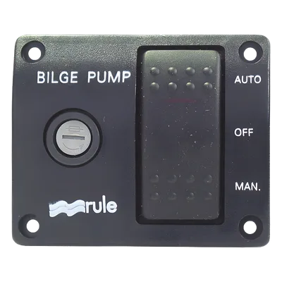 Switch de Panel / Control Manual 3 Posiciones / Portafusibles Integrado / Indicador LED Rojo / 73 mm x 60 mm / 0,07 kg