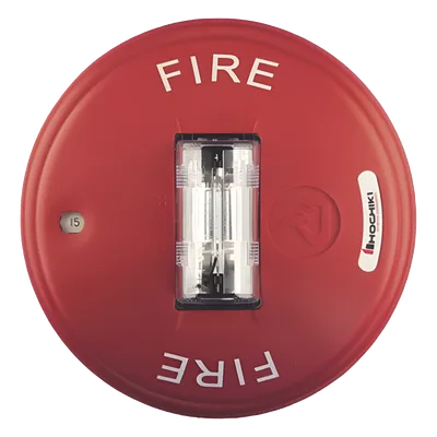 Estrobo-Sirena de Techo / 15-150 cd / 16-33 VCC / 6" x 2.6" / UL 464 y UL 1971 / Rojo
