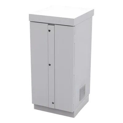 Gabinete de Seguridad / Capacidad 6 Baterías PL110D12 / Acero Galvanizado / Cierre con 2 Candados / Mesa Interior / Exterior IP / 52 kg / 775 x 755 x 558 mm