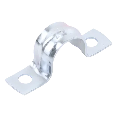 Abrazadera Omega / Conduit 1/2" (12.7 mm) / Acero 0.9-1.2 mm / Carga 30 kg / Acabado Cincado 5 micras