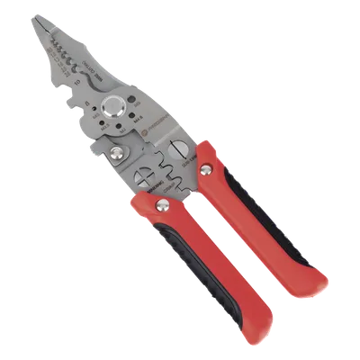 Pinza Multifuncional para Electricista / 9 Funciones / 8.5" (21.6 cm) / Acero de Alta Resistencia / Punta de Precisión