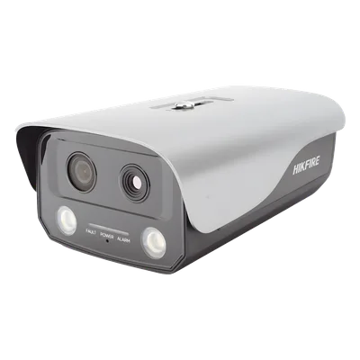 Cámara IP de Detección Térmica de Incendios / Doble Lente 4 MP Óptico + 1 MP Térmico / Rango 0 a 400 °C / Precisión ±2 °C / IP66 / WDR 120 dB