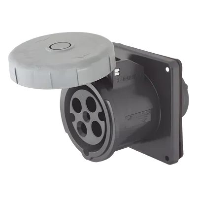 Receptáculo Pin and Sleeve Trifásico / 60 A / 600 VCA / 3 Polos 4 Hilos / IP67 / -40 °C a 75 °C