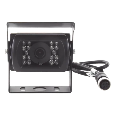 Cámara Análoga Vehicular / IR CMOS / 18 LEDs / IP69K / Exterior / Kit Reversa