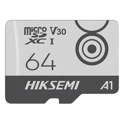 Memoria MicroSD / 64 GB / Lectura 95 MB/s / Escritura 55 MB/s / Clase 10 U3 V30 / Rango −25°C a 85°C / 10,000 h Grabación / Resistente Agua y Golpes