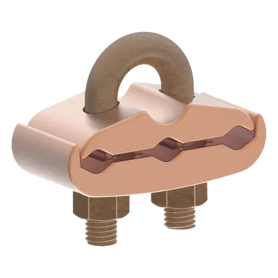 Conector Mecánico / 3 Cables Cobre 2/0 AWG - 250 KCMIL / Varilla 5/8" - 3/4" / Torque 480 lbf·in / UL467