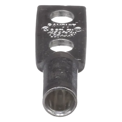 Zapata de compresión LCD4-14A-L para cal. 4 Awg, Doble barreno para tornillo prisionero de 1/4, Espaciado de orificio 16mm, 1 Pz