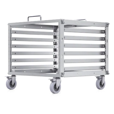Rack Abierto / 6U / Toolless / Ruedas Bloqueables / Capacidad 80 kg (176 lb) Estático / Acero / NDAA