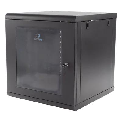 Gabinete de Pared / 16U / 635 mm Profundidad / 25 in / Cristal Templado / 100 kg Carga / Calibre 18
