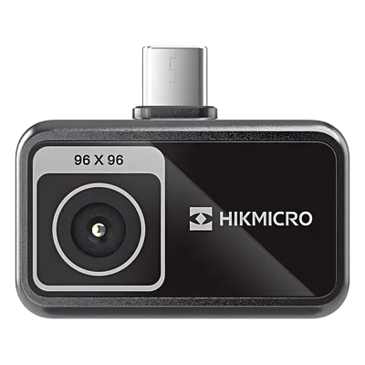Cámara Termográfica para Smartphone / Resolución IR 96 x 96 / SuperIR / Rango -20°C a 400°C / Precisión ±2°C o ±2% / USB-C y Lightning / 50° × 50° FOV