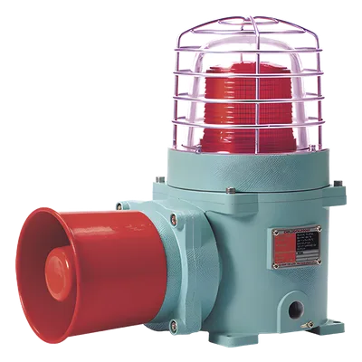 Baliza LED con Sirena / Rojo / Fijo y Flasheante / 120 dB / IP66 / 24 VCD / Ex db IIC T6 Gb
