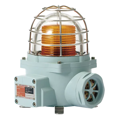 Luz LED de advertencia / Ámbar / 24 VCD / IP66 / 105 dB / Zonas peligrosas / 1/2″ NPT