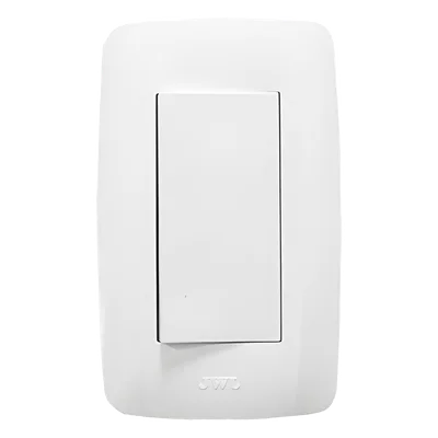 Apagador Sencillo / 127 V / 10 A / Blanco / 4.6 x 3.1 x 1.2 in