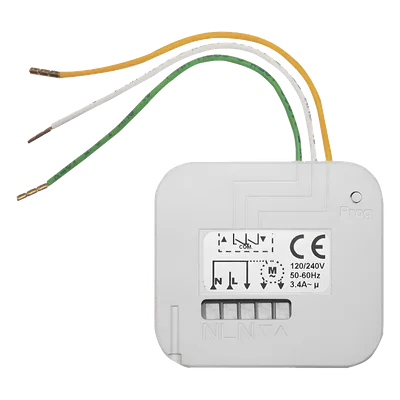 Receptor de Radio para Persiana Enrollable / 120-230V / 433.42 MHz / 200m Alcance / 45x41x19 mm