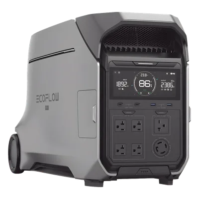 Estación de Energía Portátil / 3600 Wh LFP / 5 Salidas AC 3600 W (7200 W Pico) / 2 USB-C 100 W / Carga Solar 1600 W / Wi-Fi y Bluetooth