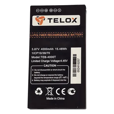 Batería Li-Ion / 4000 mAh / 3.8 VCC / 13.68 Wh / Carga 4.35 VCC