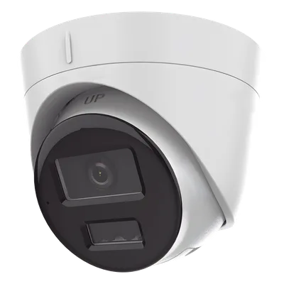 Cámara Turret IP / 4 Megapixel / Dual Light 30 m (98.4 ft) / Lente 2.8 mm / 98° FOV / AcuSense Lite / IP67 / PoE