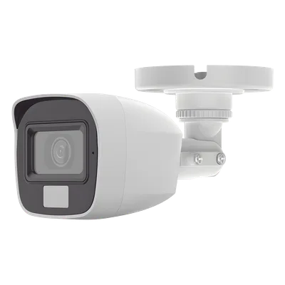 Cámara Bala TURBOHD / 2 Megapixel / Dual Light 20 m (65.6 ft) IR + 20 m (65.6 ft) Luz Blanca / Lente 2.8 mm / 100° Ángulo de Visión / Audio por Coaxitron / IP66 / Metal