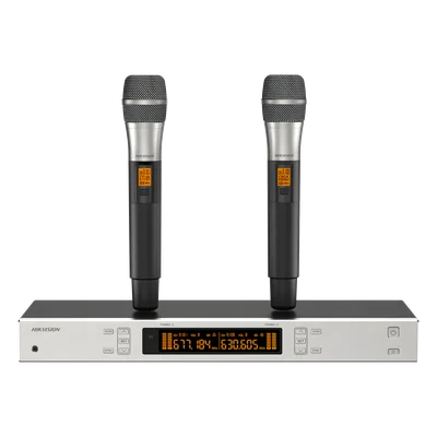 Kit Micrófonos UHF / 2 Canales / True Diversity / 2 Micrófonos de Mano / 821-942 MHz / 8 h