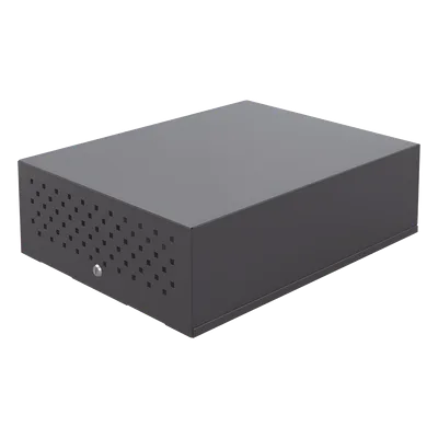 Gabinete Metálico de Seguridad para DVR/NVR. Tamaño Max. de DVR/NVR:  440 x 177 x 462 mm (An. x Al. x Prof.)