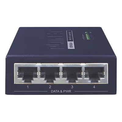 Inyector PoE / 4 Puertos Gigabit / 802.3af/at / 30 W por Puerto / 52 V CC / 0 a 50 °C / 26x70x97 mm