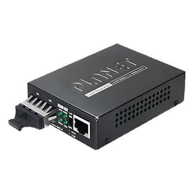 Convertidor de Medios / 1000 Mbps / Fibra Óptica Mono-Modo / 20 km (12.4 mi) / Conector SC / RJ45 Auto-MDI/MDI-X