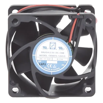 Ventilador Axial Anticondensante / 60 x 60 x 25 mm / 12 Vcc / 4390 RPM / 25.0 CFM / Unión Sellada